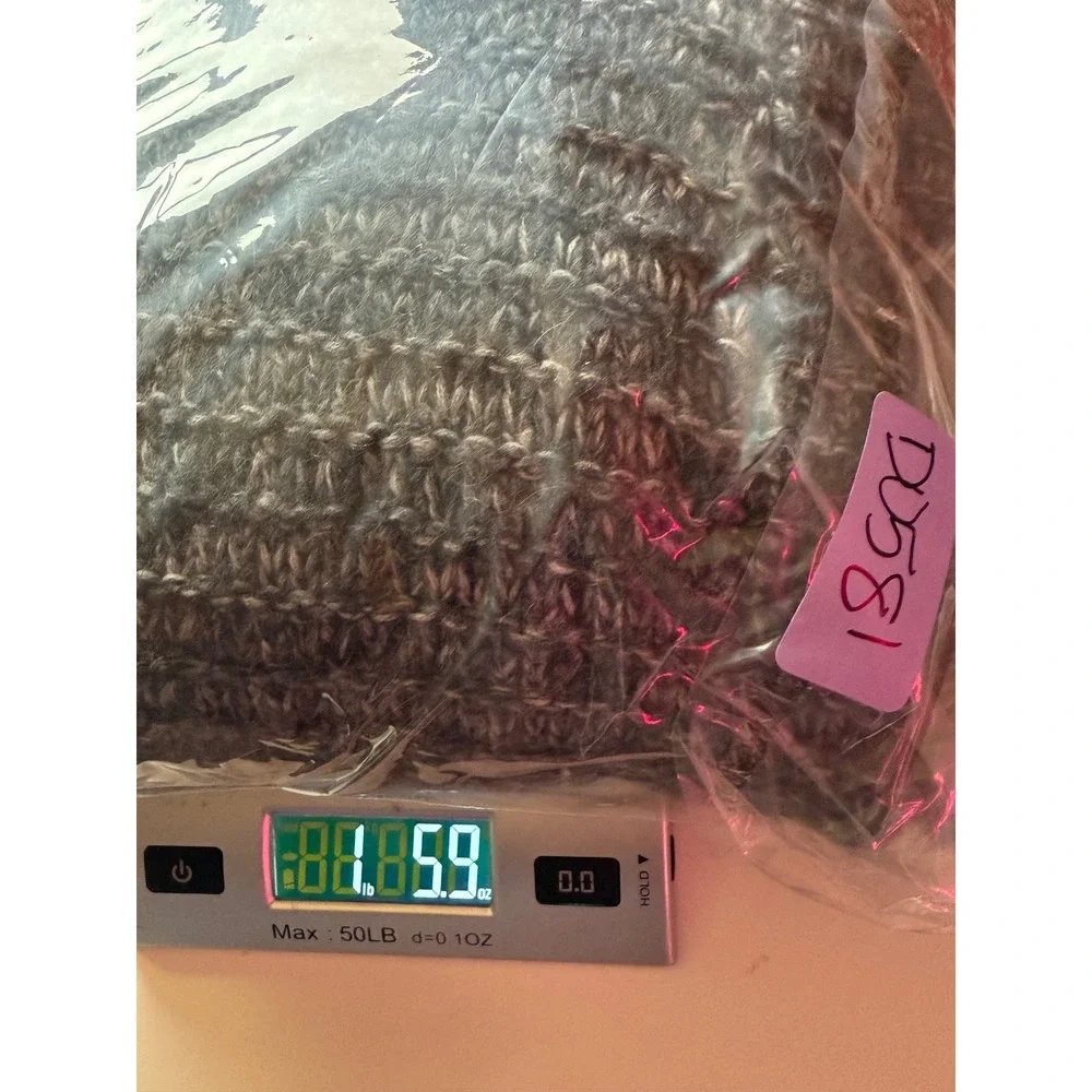 J Jill Pure Open Front Long 1 Button Lagenlook sz L MOHAIR WOOL CASHMERE Sweater